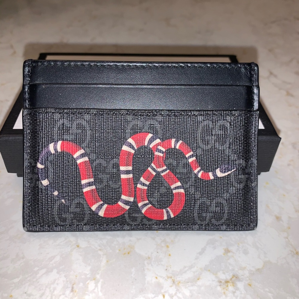 Gucci Snakeprint Cardholder